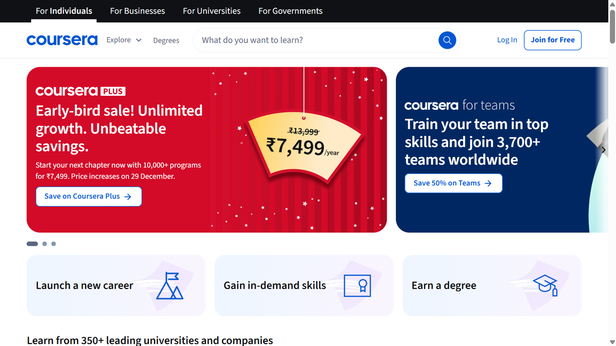 Coursera University-Level Education