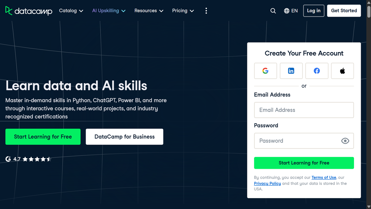 DataCamp Data Science Learning